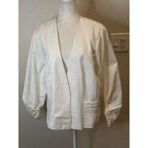 NWT Ashley Stewart Crunched Sleeve Open Blazer Size 22 G3164